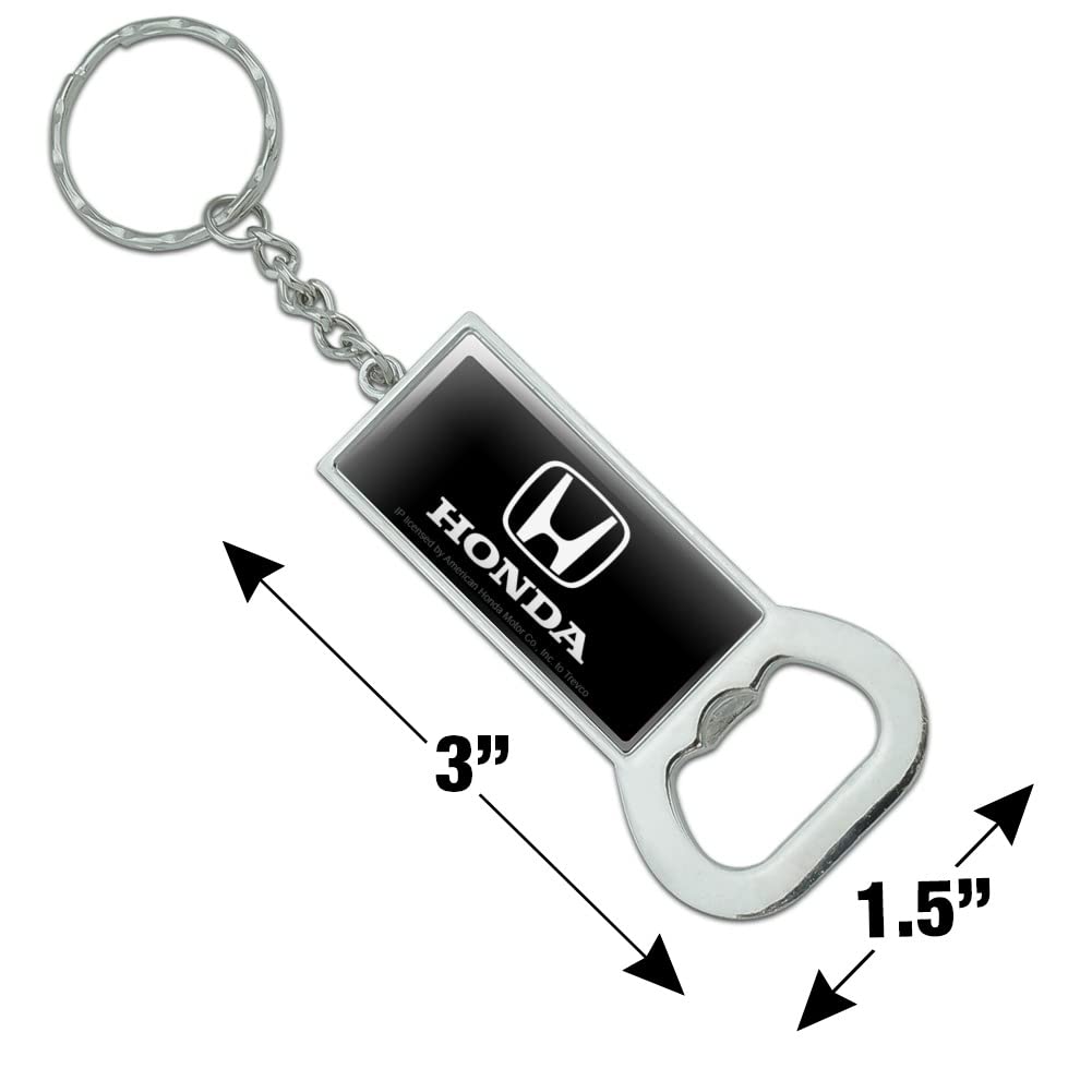 Amazon.com: Honda Logo Keychain Rectangle Chrome Plated Metal