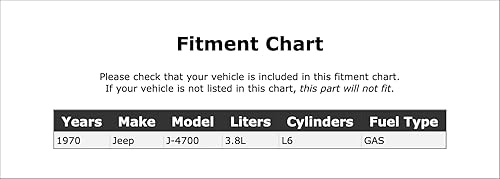 Miniatura 2 de Upper Radiator Coolant Hose Compatible With Jeep J-4700 3.8L L6 GAS 1970 PC-1098959