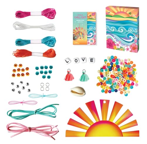Image of BOX CANDIY Totally Chill Out Woven Friendship Bracelets Kit in Keepsake Box to Make and Share