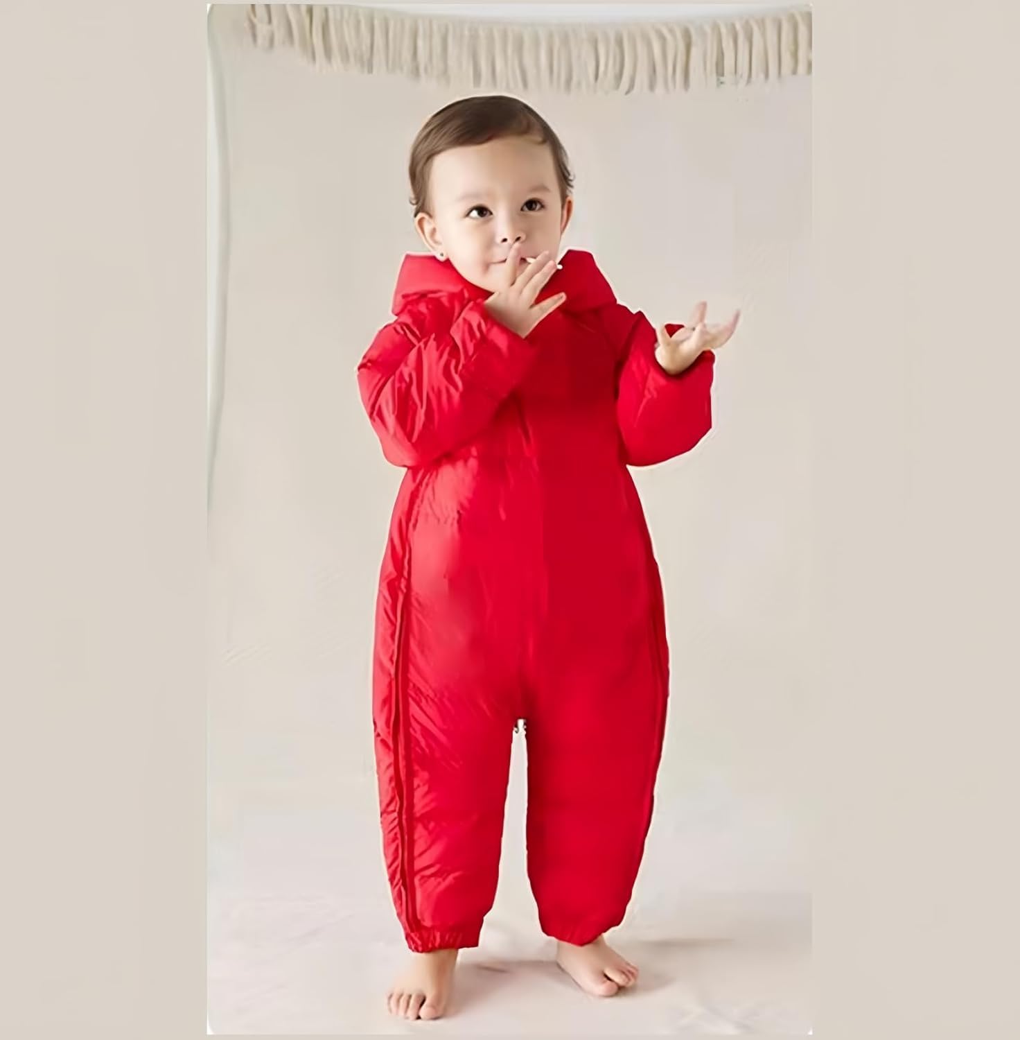 3 Stück Baby Flanell Futter Schneeanzug Unisex Winter Warm Jumpsuit Double Zip Up Strampler