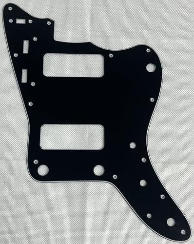 For Fit Japan Jazzmaster P90 Style Guitar Pickguard (3 Ply Black)