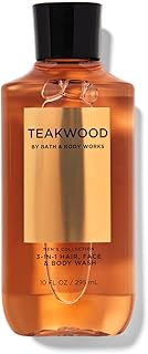 Bath & Body Works Bourbon Men's 3-IN-1 Hair & Body Wash 10 Oz. (Teakwood)