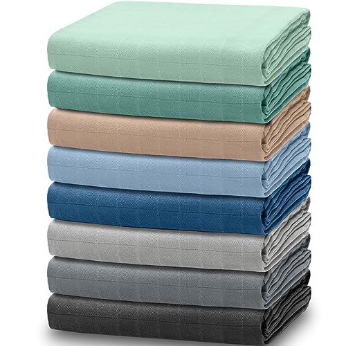 Image of Muslin Swaddle Blankets Soft Neutral Receiving Blankets Muslin Swaddles Large 47 x 47 Inches for Boys and Girls Ideal Newborn(Cold Color)