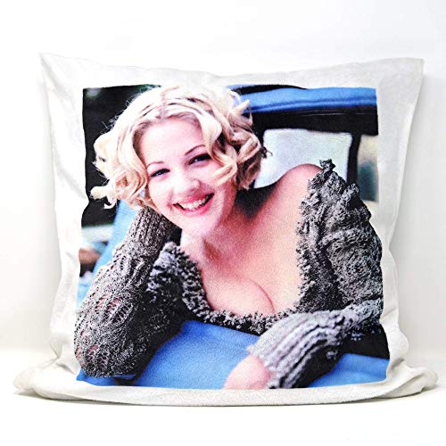 MyPrezzie Kissen mit Foto - personalisiert mit deinem eigenem Foto - Kopfkissen mit Foto | Herzkissen, Flauschiges Kissen | Doppelseitig, Opt. Füllung, Geschenk, Verlobung, Weihnachten
