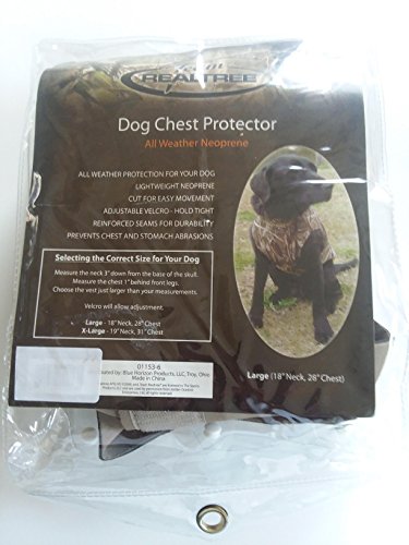Team Realtree Dog Chest Protector - L Camo