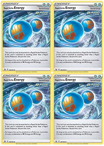 Miniatura 1 de Pokemon Juego de tarjetas de energía especial – Energía de golpe rápido – 140/163 – Estilos de batalla – Espada y escudo – Lote de tarjetas de