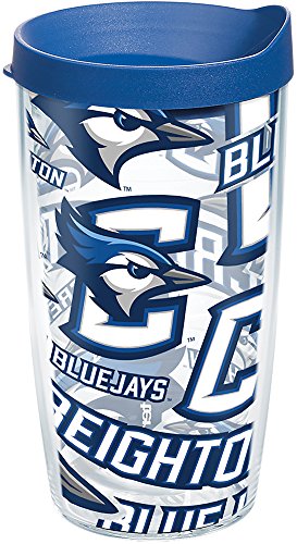 Tervis Made in USA Double Walled Creighton University Bluejays Insulated Tumbler Cup Keeps Drinks Cold & Hot, 16oz, All Over