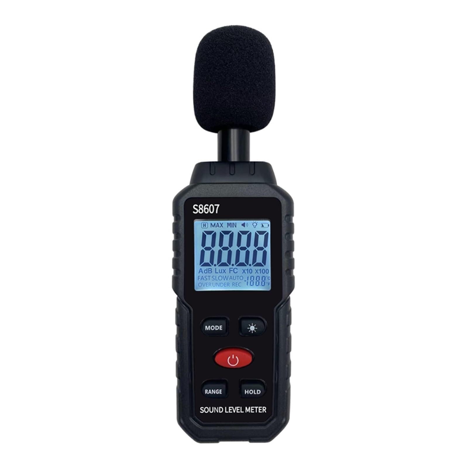 GHKryD decibel meter, 30-130dB Digital Sound Level Meter Noise Tester, Portable Volume Detector with LCD Display