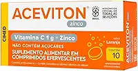 Aceviton Vitamina C e Zinco 10 Comprimidos Efervescentes