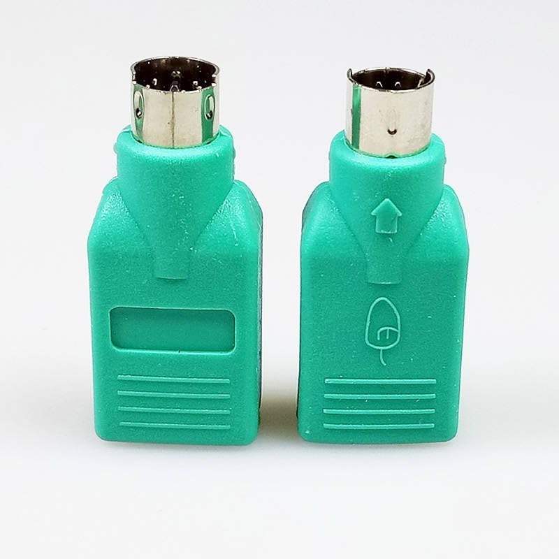 Adaptateur Mini-DIN 6 Broches PS/2 Vers USB - Uxcell Vert - Neuf
