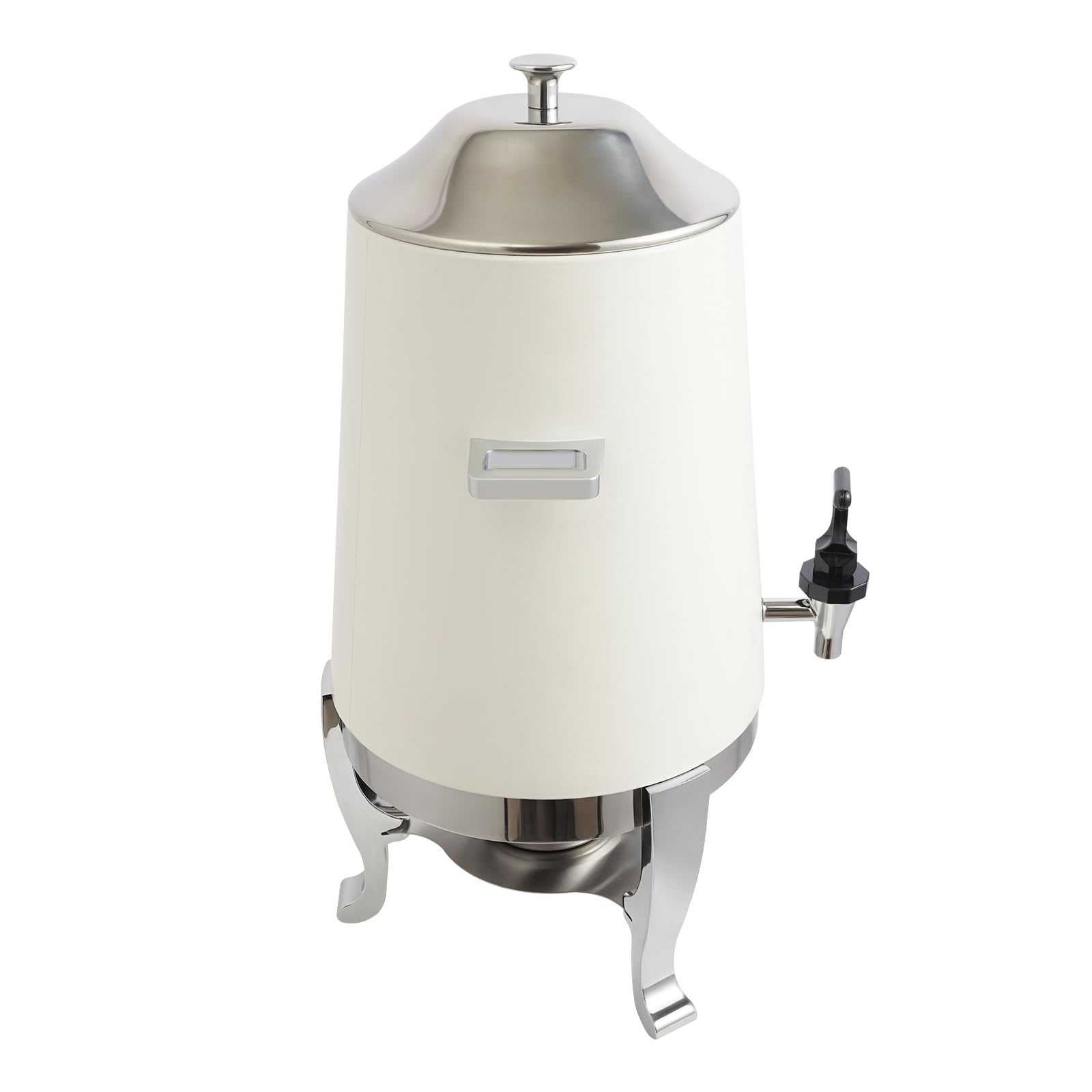 Distributore di bevande da 13 l, con bruciatore per alcol, in acciaio inox | Distributore di bevande calde e fredde, scaldavivande con rubinetto, contenitore termico per hotel, matrimoni, feste