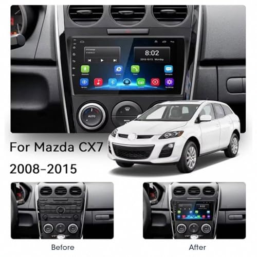 Android Auto Mazda CX7 2009 Pantalla 2 DIN con Bluetooth y GPS 5