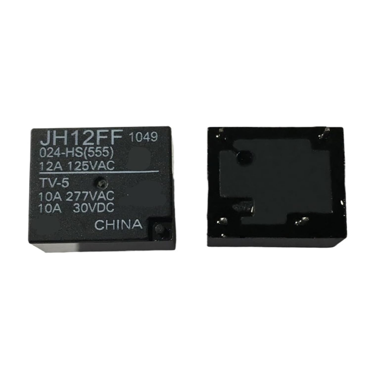 Relay JH12FF 024-HS JH12FF-024-HS 24VDC DC24V 24V 10A 277VAC 4PIN 10Pcs
