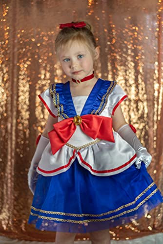 Reliparty Cosolay Kids Sailor Costume For Girls Japanese School Girl Dress,3T/100 #TOP6