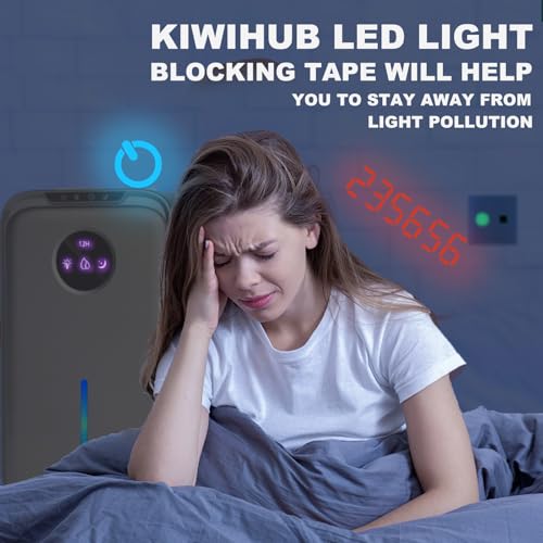 Image of Light Blocking Tape, 1.2 in x 164 Ft Blackout Stickers for Electronics, Dimming Covers for Window, Routers, Block 100% of LED Lights - Silver