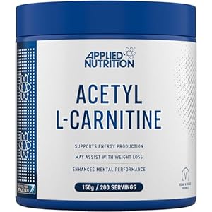 Applied Nutrition L-Carnitine Powder – Carnitine Supplement, Metabolism Support, High Strength, Energy Boost & Weight Management (150g – 200 Servings)
