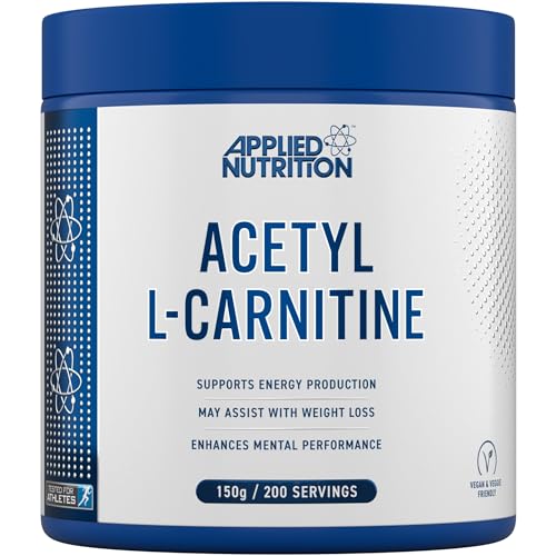 Applied Nutrition L-Carnitine Powder - Carnitine Supplement, Metabolism Support, High Strength, Energy Boost & Weight Management (150g - 200 Servings)