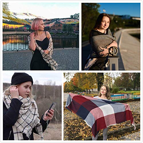 Dancila XXL Donna Sciarpa Scialle Stripe Sciarpa