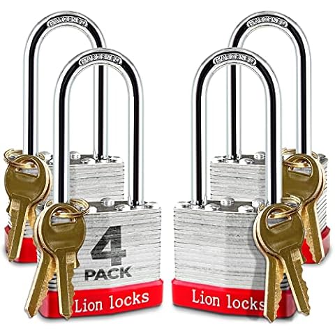 Lion Locks 4 Keyed-Alike Padlocks Cover