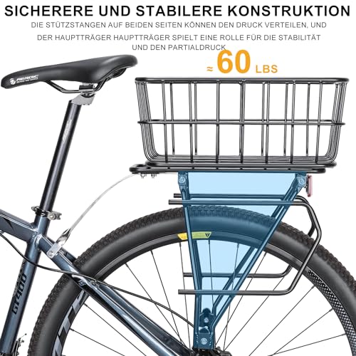 Porte-bagages arrière VTT pour partir en randonnée avec vos sacoches de vélo 26-29"