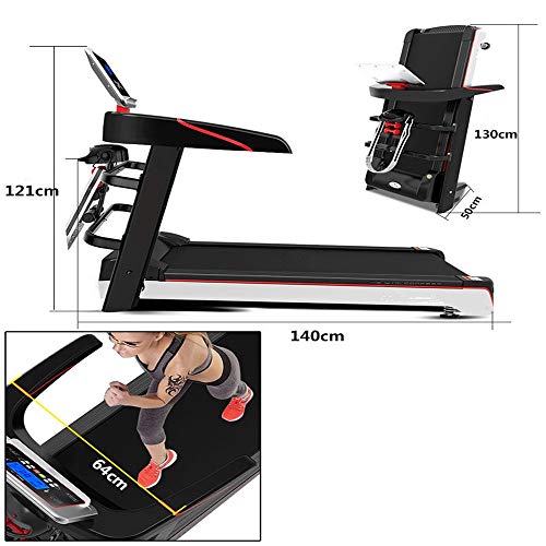 Image of Treadmill Household Electric Treadmill, Small LED Electronic Screen Folding Fitness Equipment, Multifunctional Mini Treadmill