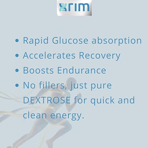 Miniatura 4 de XRIM Labs Dextrosa en polvo, sabor a cereza natural, energía rápida, apoyo de recuperación y energía, bolsa a granel de 15.87 oz (30 porciones, 0.53