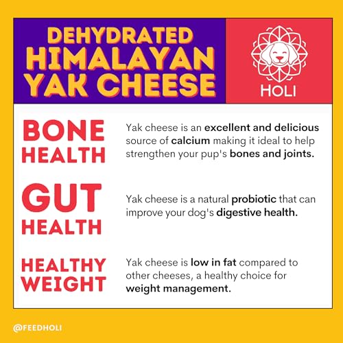 Image of HOLI Dehydrated Himalayan Yak Cheese Dog Food Topper - All Natural Dog Food Flavor Enhancer - 6oz