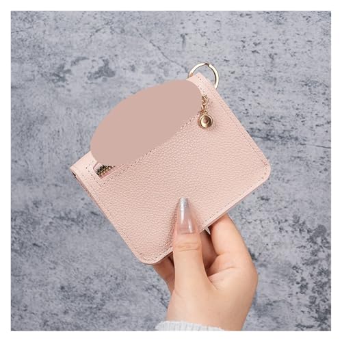Solid Color Short Wallet, Portable Bifold Coin Purse, Women's Credit Card Holder(White)4