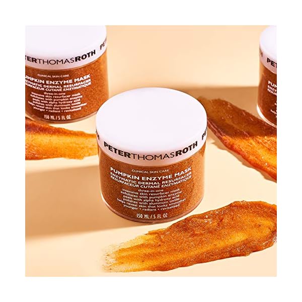 Peter Thomas Roth | Pumpkin Enzyme Mask | Enzymatic Dermal Resurfacer, Exfoliating Pumpkin Facial Mask for Dullness, Fine Lines, Wrinkles and Uneven Skin Tone , 1 count (5 Fl Oz)