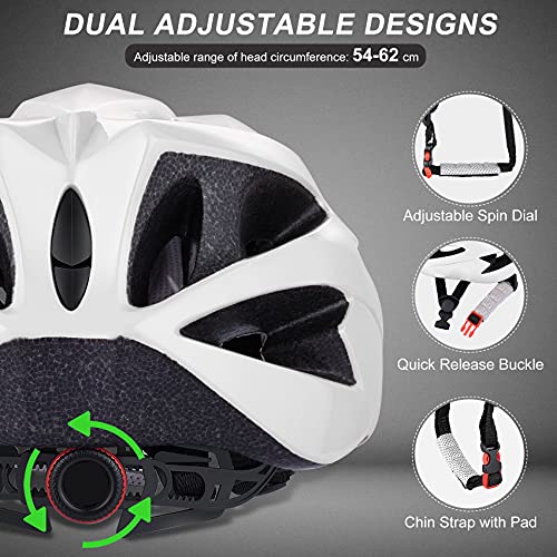 Zacro Casco da Bici per Adulti Leggero - Casco da
