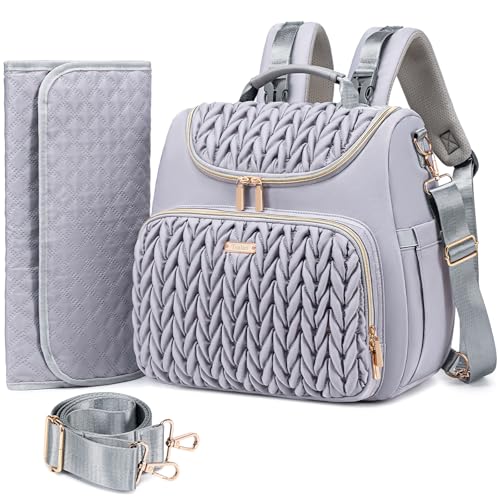 Image of Tealari 4 in 1 Convertible Diaper Bag Backpack,Waterproof Baby Diaper Bag with Changing Pad,Converts into Baby Tote Bag,Diaper Backpack,Stroller Bag and Crossbody Diaper Bag