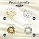 10 Stück Anti Stress Ring Set, 4 Verstellbare Drehringe Und 6 Akupressur Rings, Fidget Rings Für Stress Relief, Anxiety Ring Ideal Für Erwachsene und Kinder,skill ringe,fidget rings (Gold Silber)