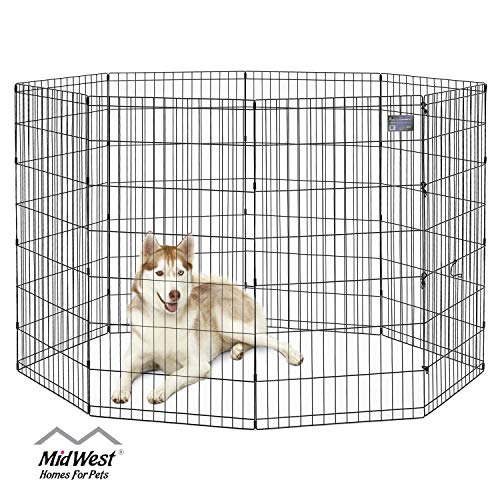 MidWest Homes for Pets Folding Metal Exercise Pen / Pet Playpen