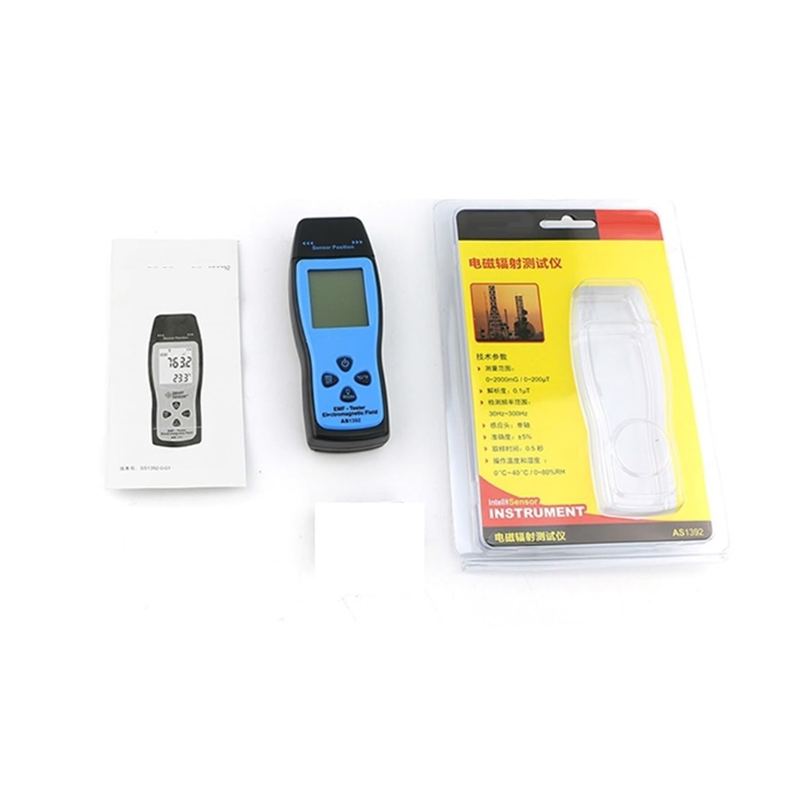 AS1392 miernik EMF LCD dozymetr promieniowania Mini Tester EMF detektor promieniowania pola elektromagnetycznego Tester dozymetru Tester monitora radioaktywnego