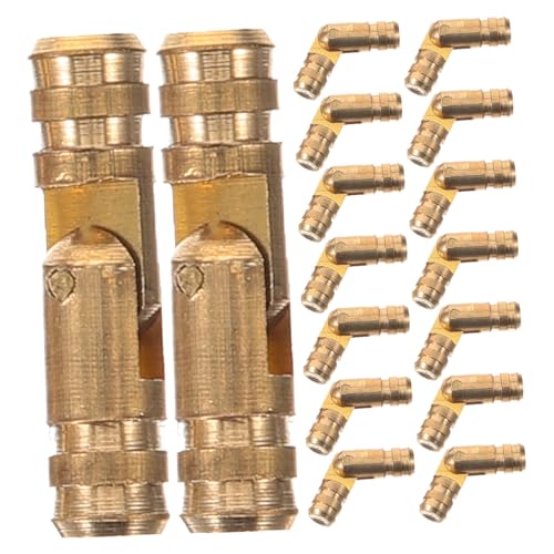 Homoyoyo Brass Jewelry Box Hinges 50pcs 4x17mm Spring Hinges Decorative Hinge Silent Easy to Install for Jewelry Boxes and Cases