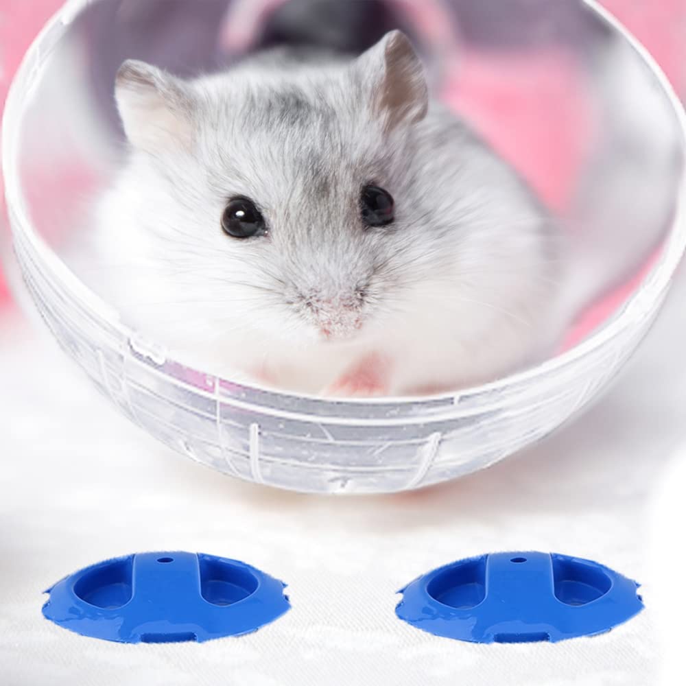 COLLBATH Hamster Laufrad Weiß - Geräuscharmes UFO Laufteller 18x18cm