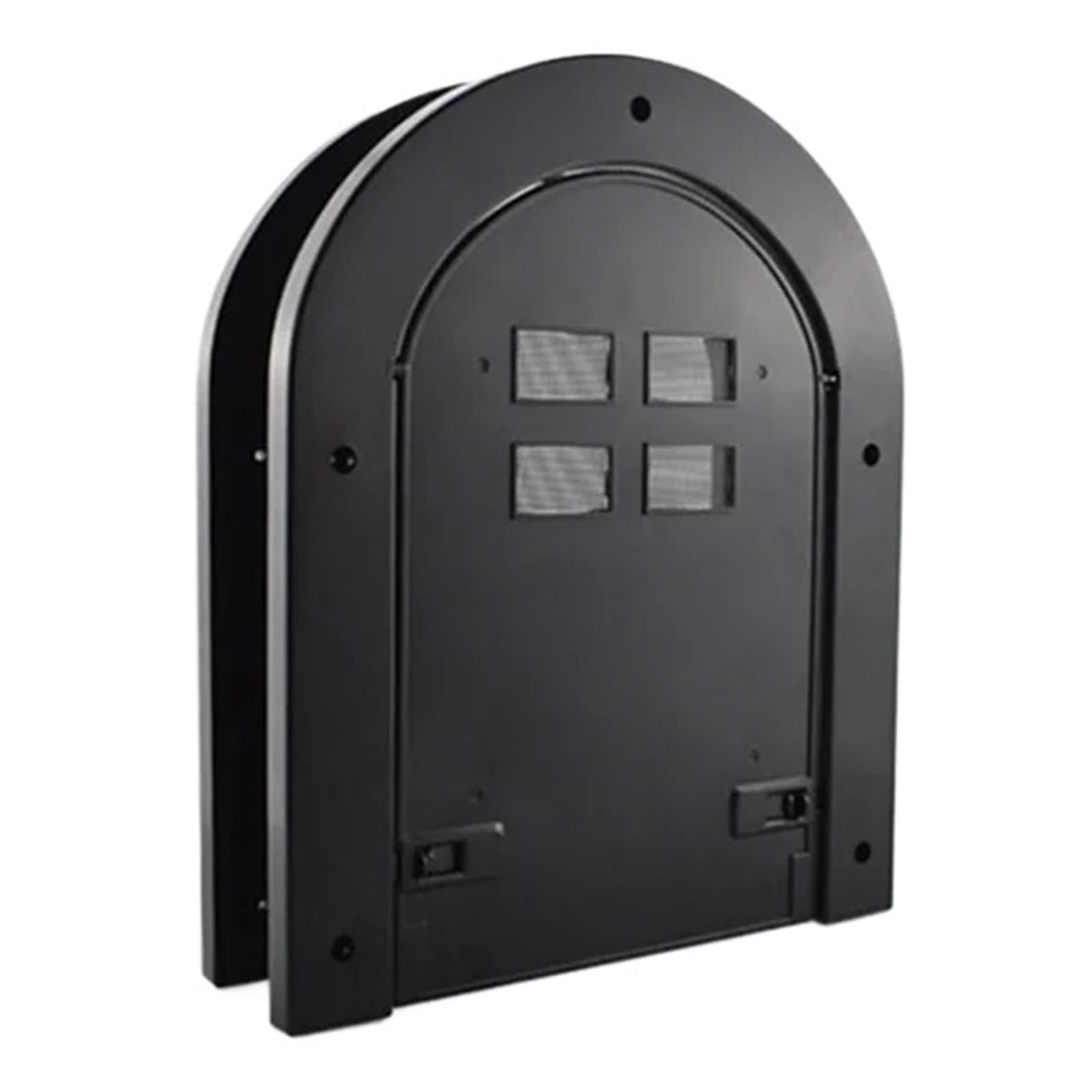 Gattaiola per gatti Finestra magnetica for zanzariera for cani e gatti for animali domestici, for accessori for cancelli ad arco in plastica ABS in legno per Porta(Black)