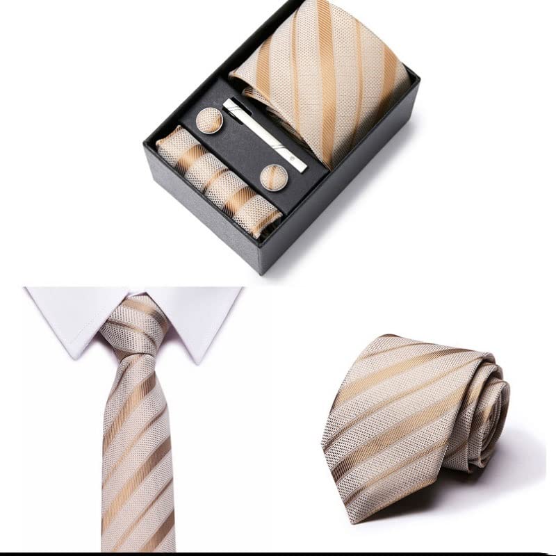 Set de corbata de seda VIDI con regalo y estuche miniatura 3