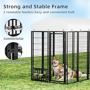 Large-Outdoor-Dog-Kennel-Welded-Wire-Dog-Enclosures-for-Outside-Heavy-Duty-Outdoor-Dog-Cage-with-Waterproof-and-Sunproof-Top-Cover-and-Safety-Lock-for-Outdoor-Use-65L-x-35W-x-59H - Cucciolini Doodles   Large-Outdoor-Dog-Kennel-Welded-Wire-Dog-Enclosures-for-Outside-Heavy-Duty-Outdoor-Dog-Cage-with-Waterproof-and-Sunproof-Top-Cover-and-Safety-Lock-for-Outdoor-Use-65L-x-35W-x-59H
