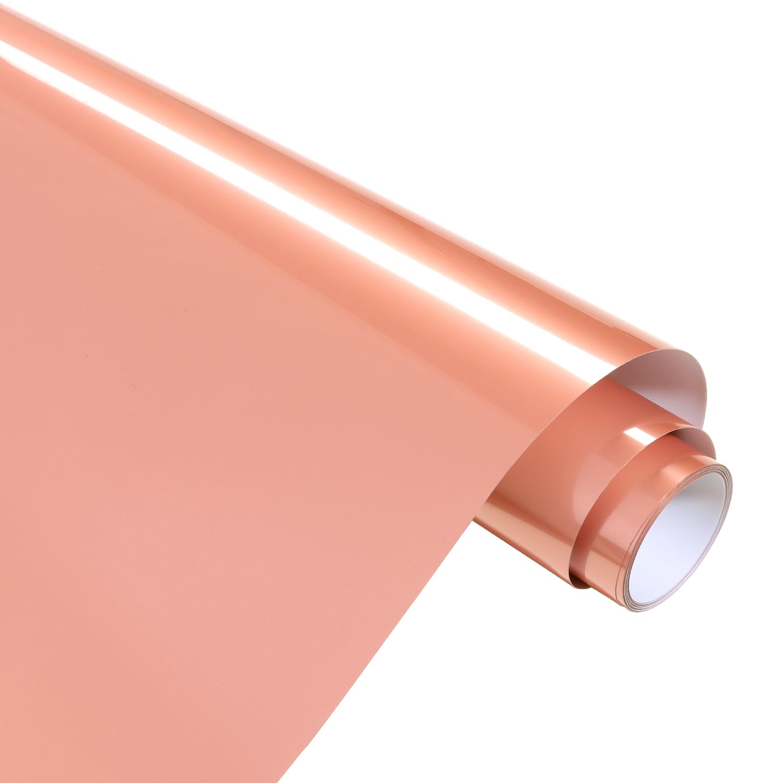 HTVSTD Flesh Pink Metallic HTV Vinyl Roll - 12"*8ft Flesh Pink HTV Heat Transfer Vinyl Metallic Iron On Vinyl Flesh Pink HTV Vinyl for T-Shirts Compatible with Silhoutte Cameo Or Cricut