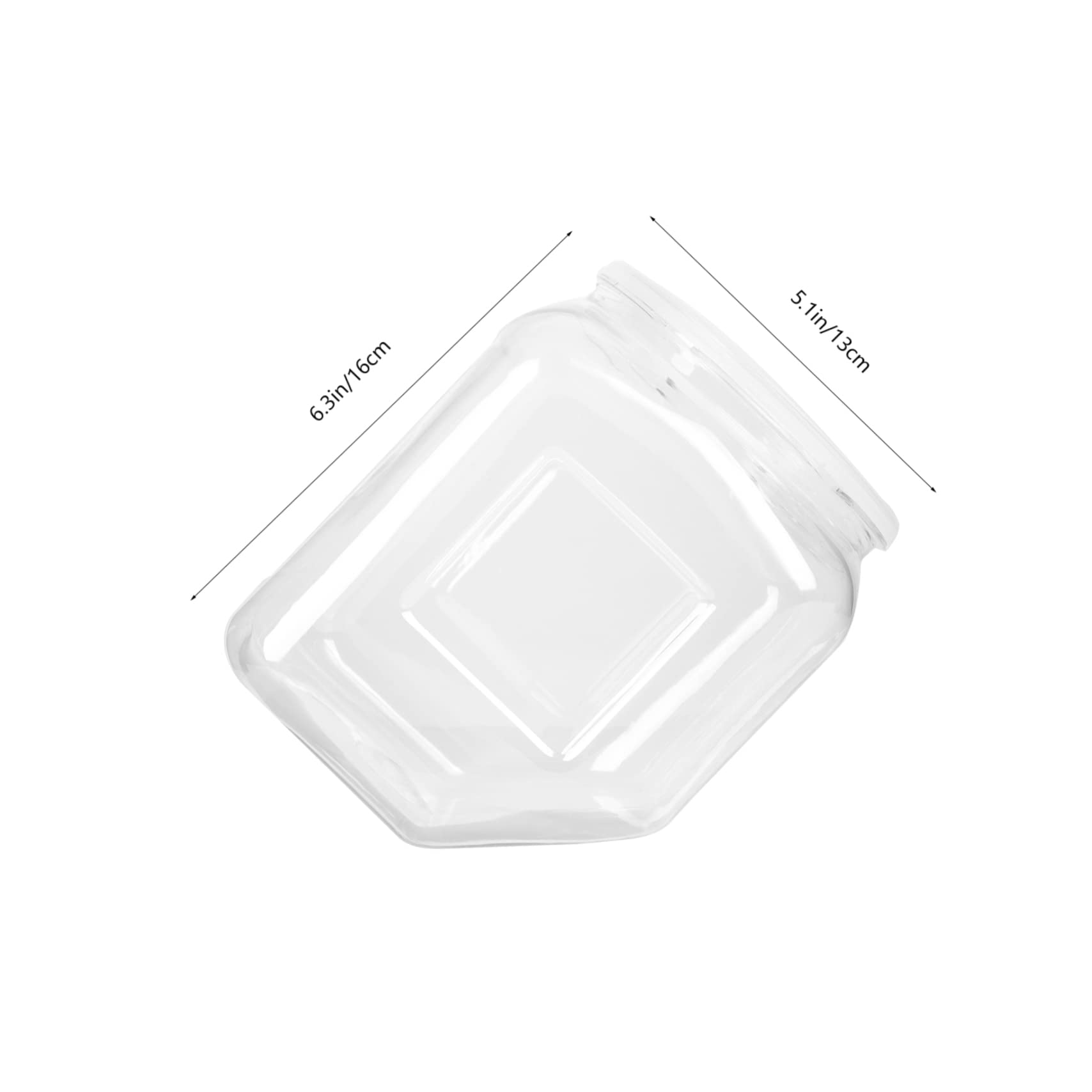 OUNONA Unique Shape Balloon Jar for Candy Storage Box Cover Pressing Tightening Seal