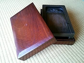 【ゆう】　　◆澄泥硯（鱔魚黄／十吋大型加厚／保管用桐箱と黄布） ゆう様専用】 ◇澄泥硯（鱔魚黄／十吋大型加厚／保管