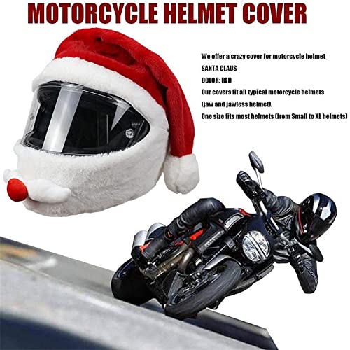 Copri Casco Da Moto Stile Babbo Natale - Divertente E Festivo, Per Regali O Decorazioni Natalizie - Foto 9