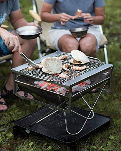 Snow Peak Takibi Fire and Grill, ST-032SET, Made in Japan, Stainless Steel, Lifetime Product Guarantee - Thumbnail 4