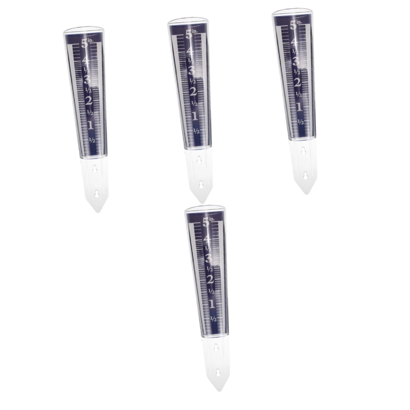 UPKOCH 4 Stück Pfahl-regenmesser Groß Ersatzschlauch Regenmesser Im Freien Messung Garten Regenmesser Meter Messgerät Im Freien Wasserdicht Werkzeug Transparent Gartenbedarf P.s Blue
