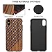 TENDLIN Compatible with iPhone Xs Max Case Wood Grain Outside Design and Flexible TPU Silicone Hybrid Slim Case Compatible with iPhone Xs Max (Wood & Leather)