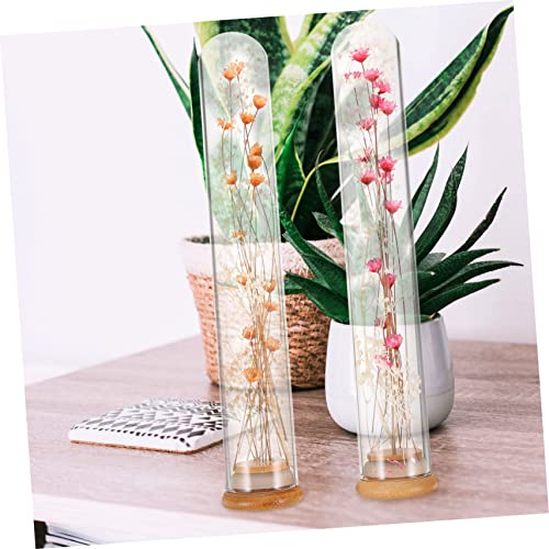 Ramo de flores eternas en botella de vidrio miniatura 3