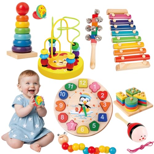 Instrumentos Musical Set de Percussão de Madeira Brinquedos Educativo Infantis