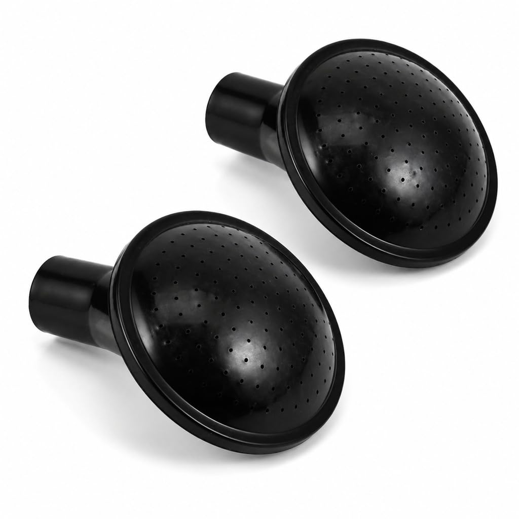 2 Pack Universal Watering Can Sprinkler Head, Plastic Rose Head Replacement Nozzle, Precision Irrigation Accessory for Seedlings, Indoor Plants and Greenhouse Gardening