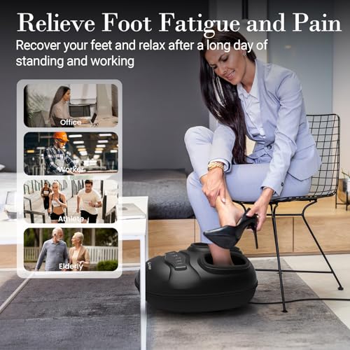 Image of CuPiLo Smart Foot Massager with APP, FSA Eligible HSA - 2026 New Version | APP Mobile Remote Control, Deep Kneading Foot Massager with Heat for Neuropathy and Pain Relief, Gifts for Women Men